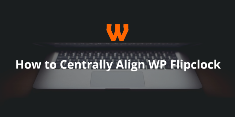 How to Centre WP Flipclock