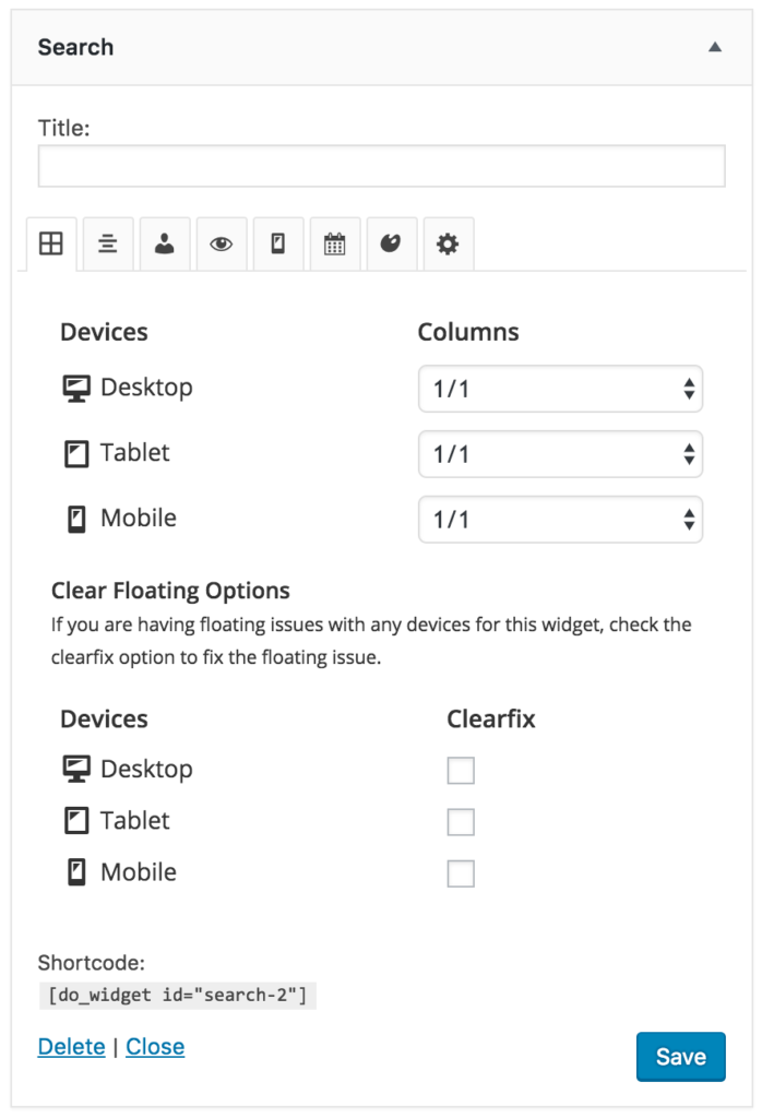 widget-options-widget