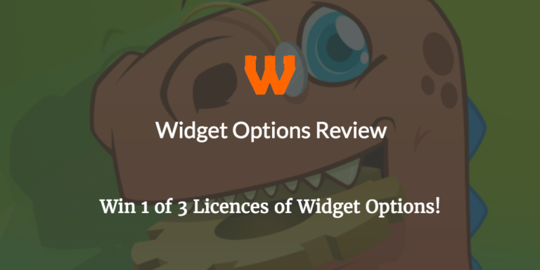 Widget Options – WordPress Plugin Review (And Competition!)